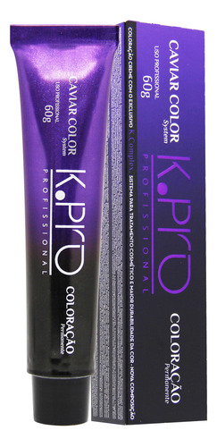  K.pro Caviar Color Natural Coloração Tintura Permanente 60g Tom Castanho Claro 5.0