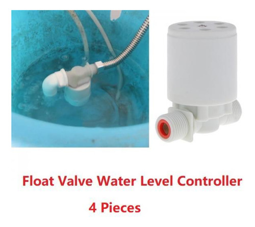 Paquete De 4 Mini Válvula De Bola Flotante Con Control