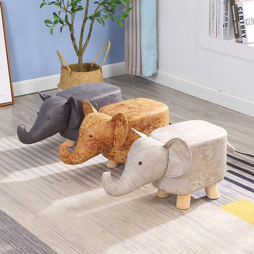 - Banco Con Forma De Elefante, Taburete De Madera For Niños,