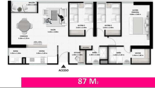 Imagen 5 de 5 de Apartamento Nuevo Cerca Del Cc Alamedas Del Sinu