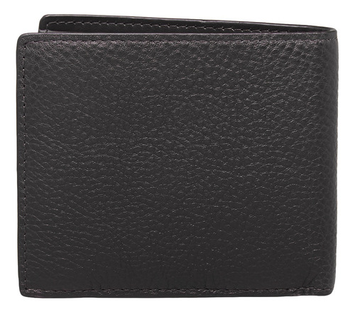 Tommy Hilfiger Cartera Para Caballero Am0am13252 Color Black Diseño de la tela Liso