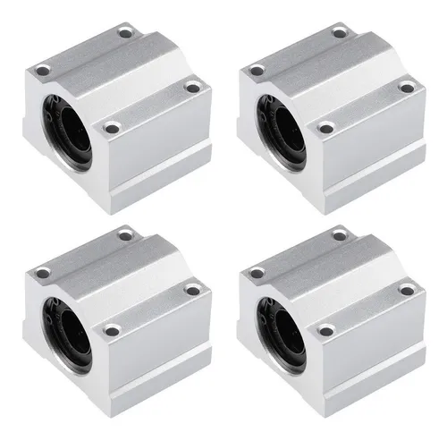 comprar Kit 4 Pillow Block 12mm Com Rolamento P\u002F Eixo Linear Sc12uu
