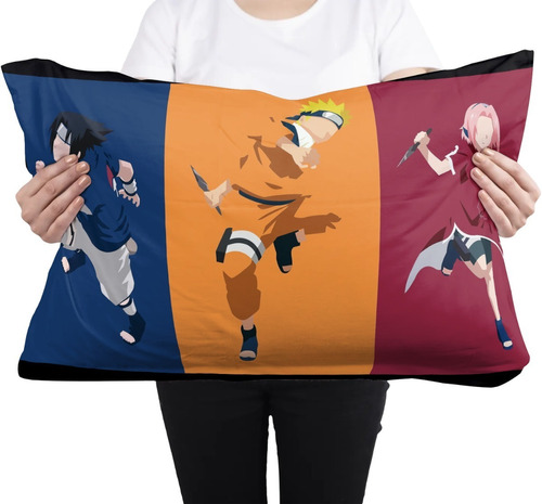 Cojin Almohada Naruto Sasuke Sakura Anime Diseño Unico Arte