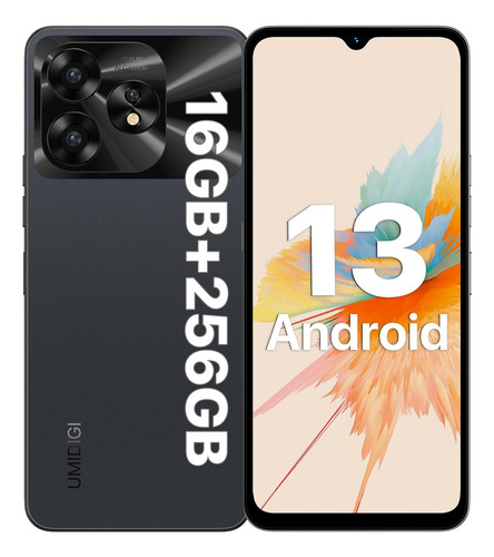 Umidigi A15 Cell Phones (16g+256g), Android 13 64mp Main Camera Octa Core Pantalla De Gota De Agua De Vista Completa Hd+ De 6,7 Batería De 5000 Mah
