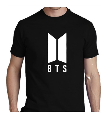 Remera Bts Logo K Pop Chino 100% Algodon