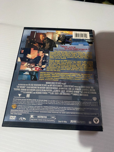 Exit Wounds - Steven Seagal - Dvd Importado - Ingles (Usado)