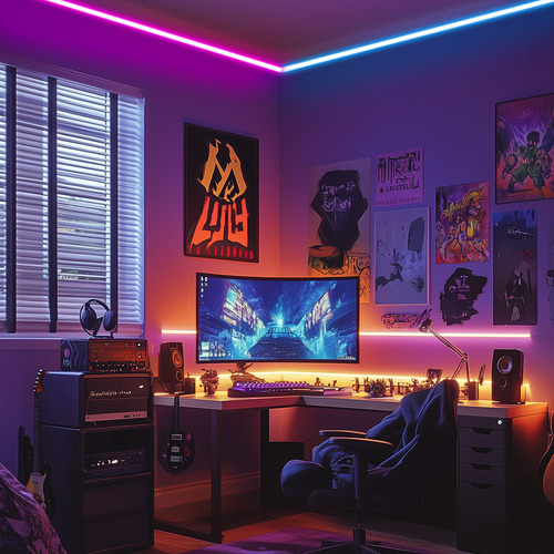 Hifiluz Tiras De Neón Flex Rgb 13m 127v Ip68 Impermeable App Control Luces Led Luz Para Cuarto Tv Bar Habitación Gaming Fiesta Sincronización De Música Diy