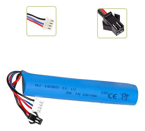 Batería Fuego Rápido 11.1v 800mah Pistolas Hidrogel Rc Robot