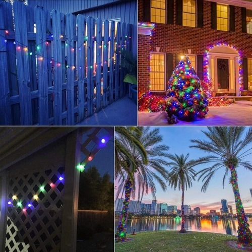 Guirnalda De 50 Luces Led Mini Esferas Decoración Navideña