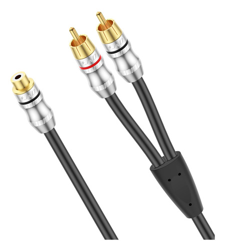 J&d Cable Rca, 1 Rca Hembra A 2 Rca Macho Corto Y-splitter A