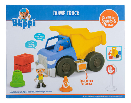 Blippi Camión Volcador - Divertido Vehículo De Rueda Libr