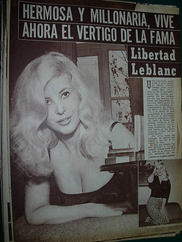 Libertad Leblanc Clipping Recorte Revista Radiolandia