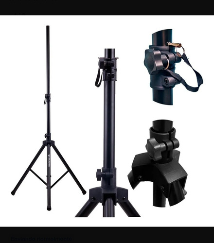 Imagem 5 de 5 de Tripe Suporte Pedestal Caixa Som Pa100 60kg Preto Hayonik