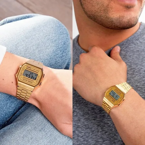 Gold casio vintage hot sale