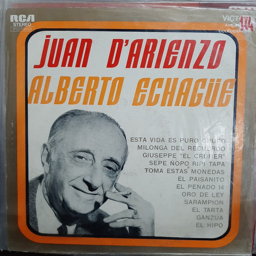 Vinilo Juan D Arienzo Alberto Echague Ww T3