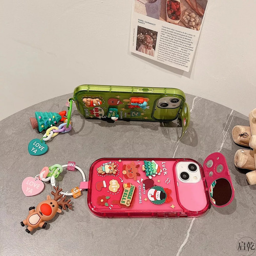 Funda Flip Mirror De Navidad Para iPhone