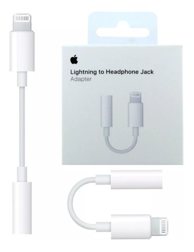 Adaptador Lightning iPhone 7 8 Plus X A Jack 3,5 Original 