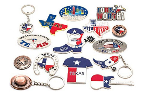 Imanes De Nevera Texas Bundle Souvenir Gift Juego De Imanes