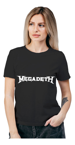 Polera Mujer Megadeth Metal Musica Algodón Orgánico Wiwi