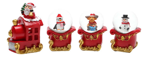 Globos De Nieve Con Forma De Tren Navideño, Bola De Nieve Br