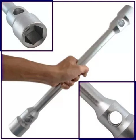 Chave De Roda 32-33 Caminhao Sextavada 500 Mm Cromada Nacar