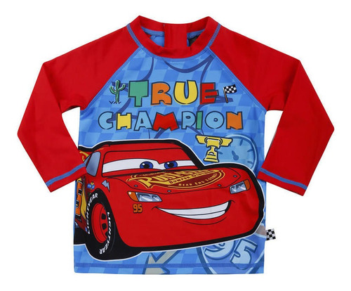 Bebé Niño Polera Uv+50 Cars Disney True