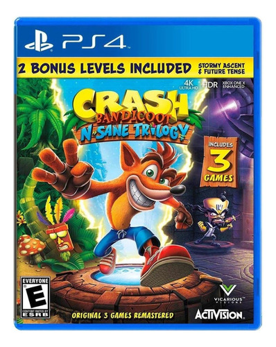 Juego Ps4 Crash Bandicoot N'sane Trilogy Bonus