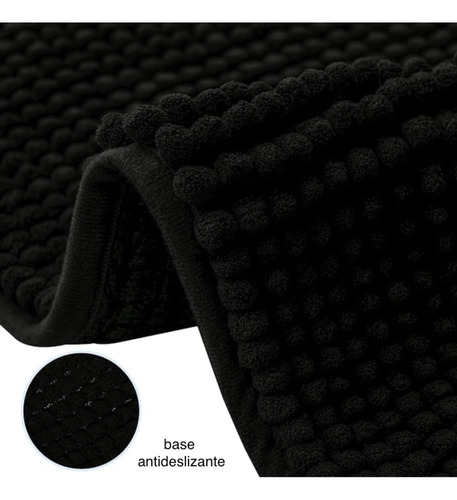 Imagen 2 de 10 de Alfombra Soft Microfibra Secado Rapido 33x45, Antideslizante