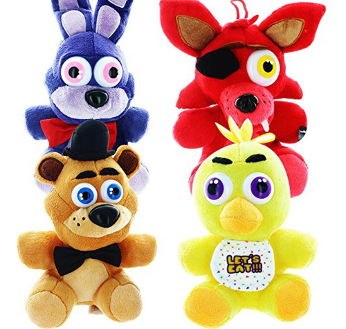 Five Nights At Freddy's - Juego De 4 Piezas De Peluche De 25