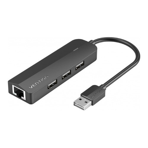 Adaptador Hub 5 En 1 Usb 2.0 + Rj45 Lan + Micro-usb Vention 