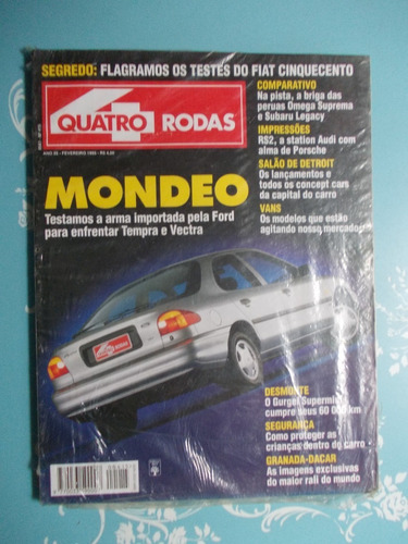 Quatro Rodas - Mondeo/ Fiat/ Gurgel Supermini. Granada-dacar