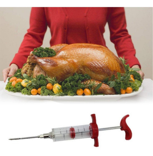 Imagen 3 de 7 de Jeringa Gastronómica C/ Aguja De Acero Hogar Cocina 30 Ml