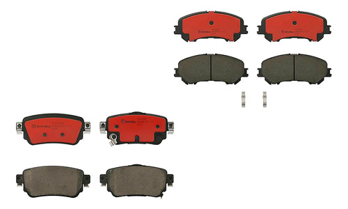 Balatas Ceramicas Del + Tras Renault Koleos 17 Al 20 Brembo