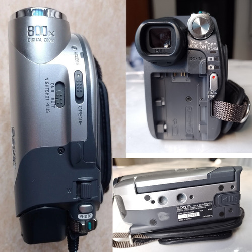 Cámara De Video Sony Handycam Dcr-dvd 105+dvd-rw+accesorios Plata/gris Claro (Usado)