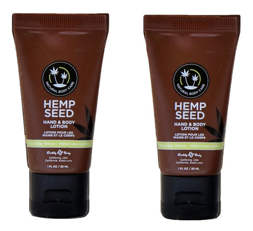 Hand And Body Lotion 1 Oz Skinny Dip (pack Of 2) Hemp Seed
