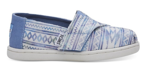 Zapatilla Zapato Toms Tiny - Aqua Ethnic Tribal