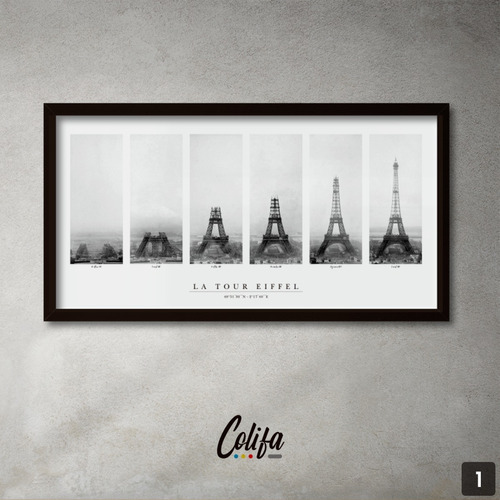 Cuadro Torre Eiffel - Paris - Decorativo - 30x60