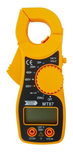 Mini Alicate Amperímetro Digital Aviso Sonoro Mt87 Fertak