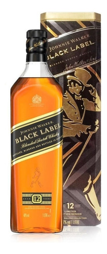 Whisky Johnnie Walker Black Label 750ml con estuche