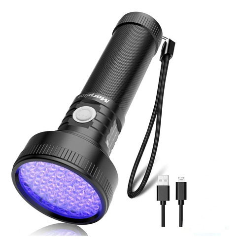 Morpilot Linternas De Luz Negra Uv Recargable Con 51 Led, 39