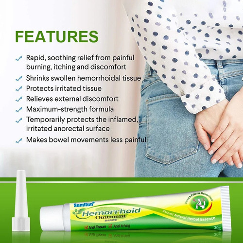 Crema Para Hemorroides Alivia Picor Y Ardor 20g 4 Unids