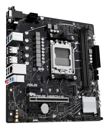 Placa-mãe Amd Asus Prime A620m-e Ddr5 M.2 Usb 3.2 