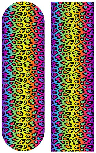 Tie Dye Leopard Print Skateboard Grip Tape 33  Long X 9  Wid