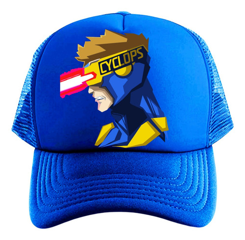 Gorra Trucker Ciclops Ciclope X-men Series Geeks Blue Gtx