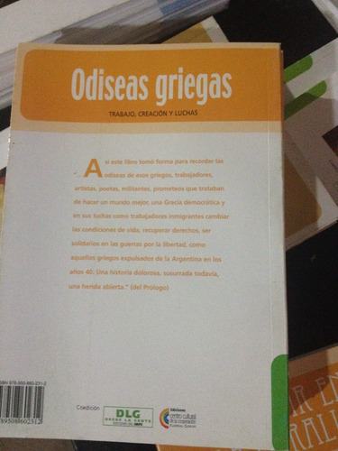 Odiseas Griegas - Trabajo, Creación Y Luchas (Usado)