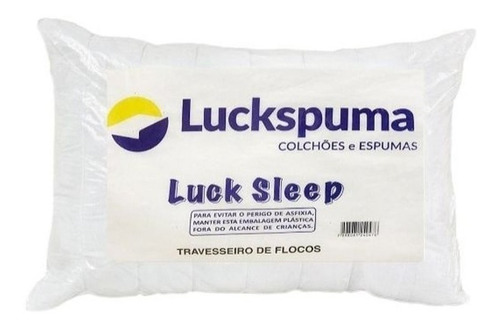 Travesseiro De Flocos De Espuma Luck Sleep 65x45x12