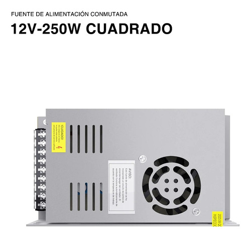 Transformador Fuente Poder Driver 12v 20.8a 250w Cnc Sensor