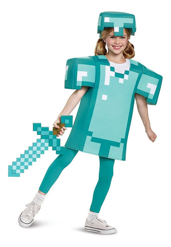 Espada Diamante Minecraft De Plástico Color Azul