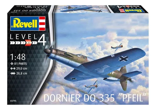 Avión Dornier Do 335 Pfeil Flecha 1/48 Model Kit Revell