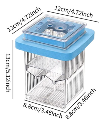 Mãe Fish Incubator Aquário Incubador Azul